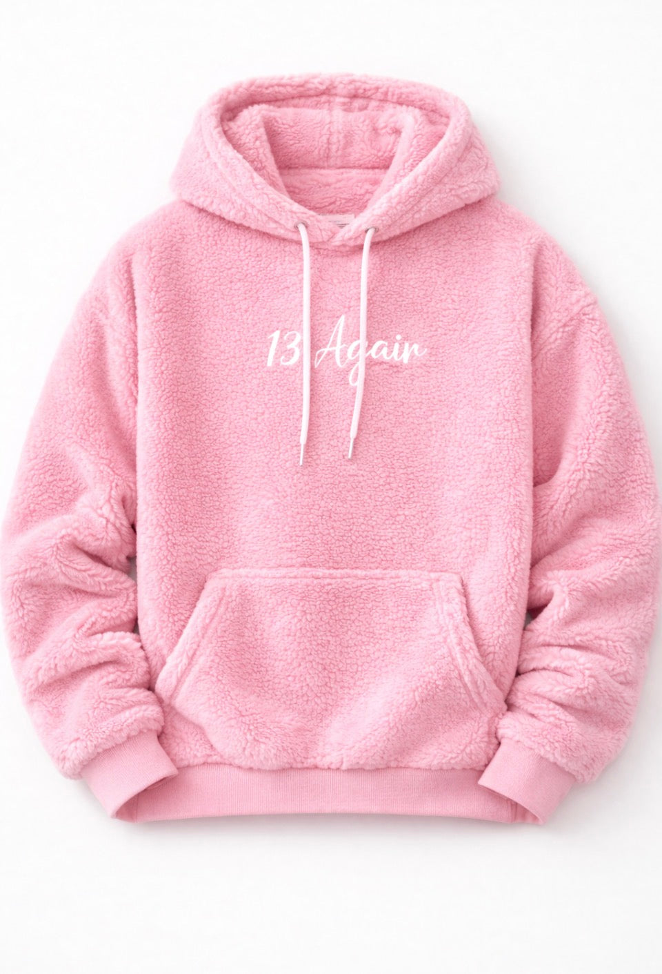 13 AGAIN - PINK Fluffy Fleecey Hoodie – MAX & HARVEY