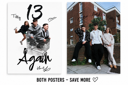 Signed 13 Again Poster