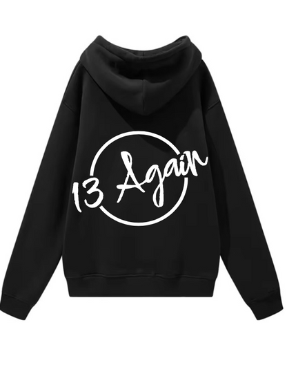 13 AGAIN - SIGNATURE BLACK HOODIE